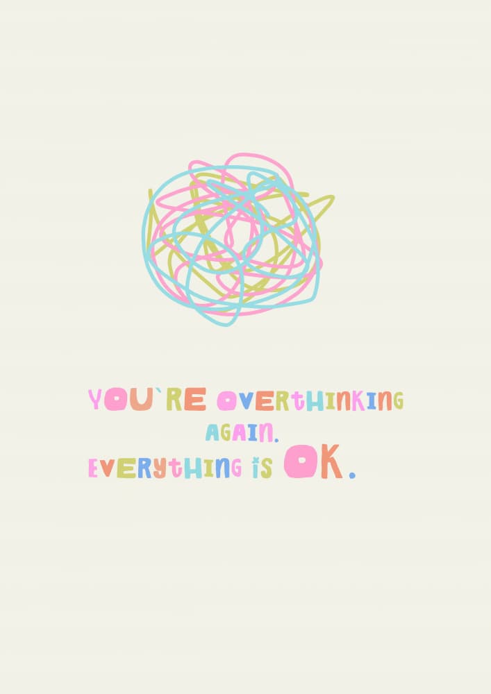 Youreoverthinkingagain by Treechild — canvas wall art