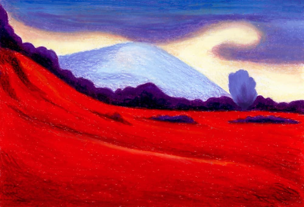 Red Desert by Julie Lesouef — canvas wall art