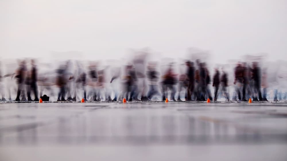 Urban Motion Blur by Ali Ayer — canvas wall art