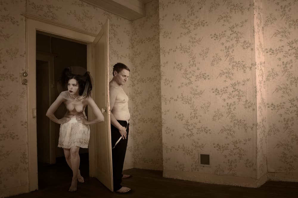 Eerie Room Encounter by Christine von Diepenbroek — canvas wall art