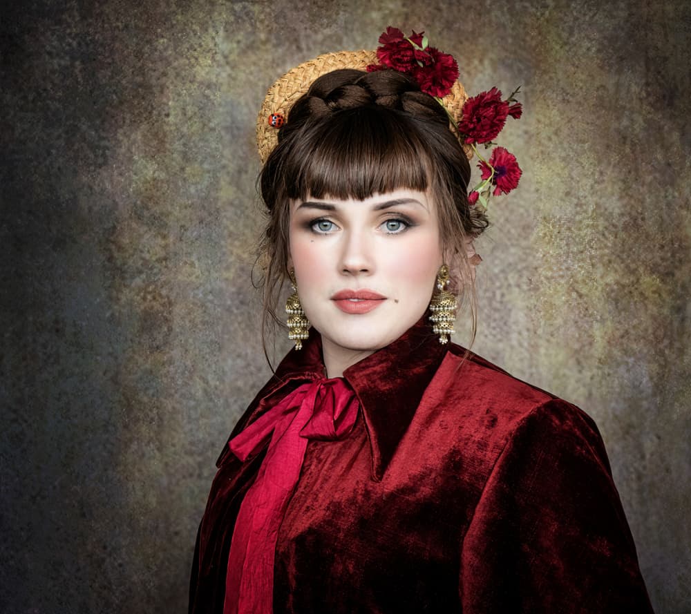 Regal Velvet Portrait by Daniel Springgay — canvas wall art