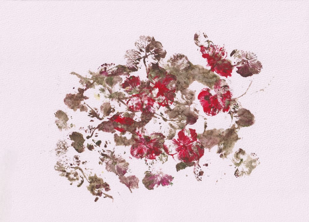 Earthy Floral Impressions by Maira Ribena — canvas wall art