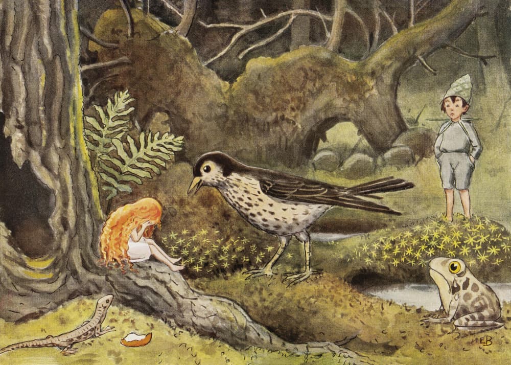 Solägget Tårarna by Elsa Beskow — canvas wall art