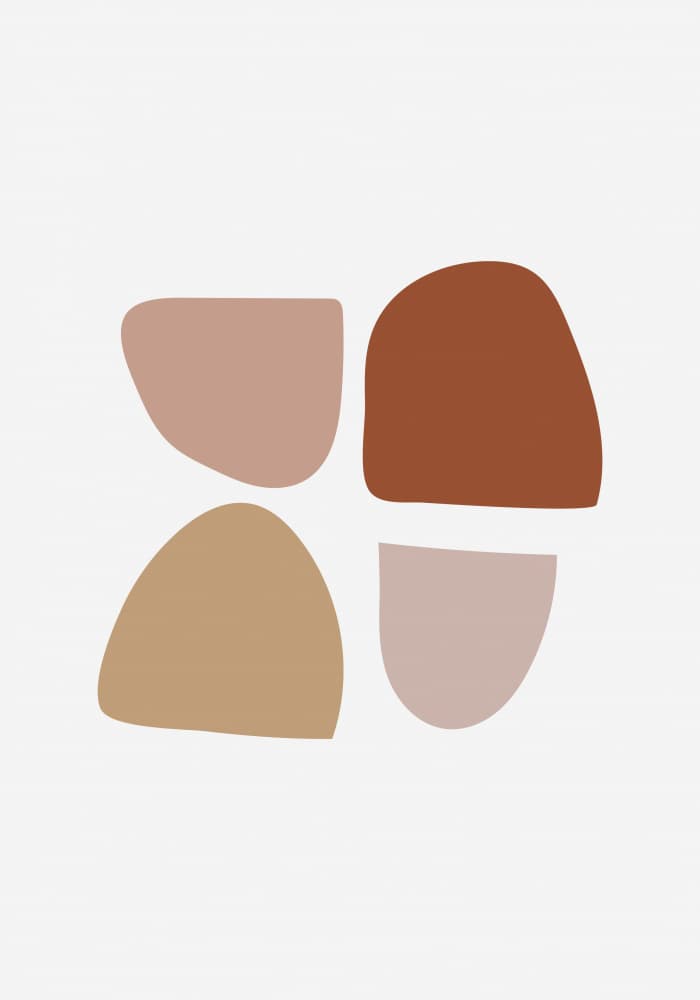 Modern Earth Shapes by Juliana Sampaio Silva — canvas wall art