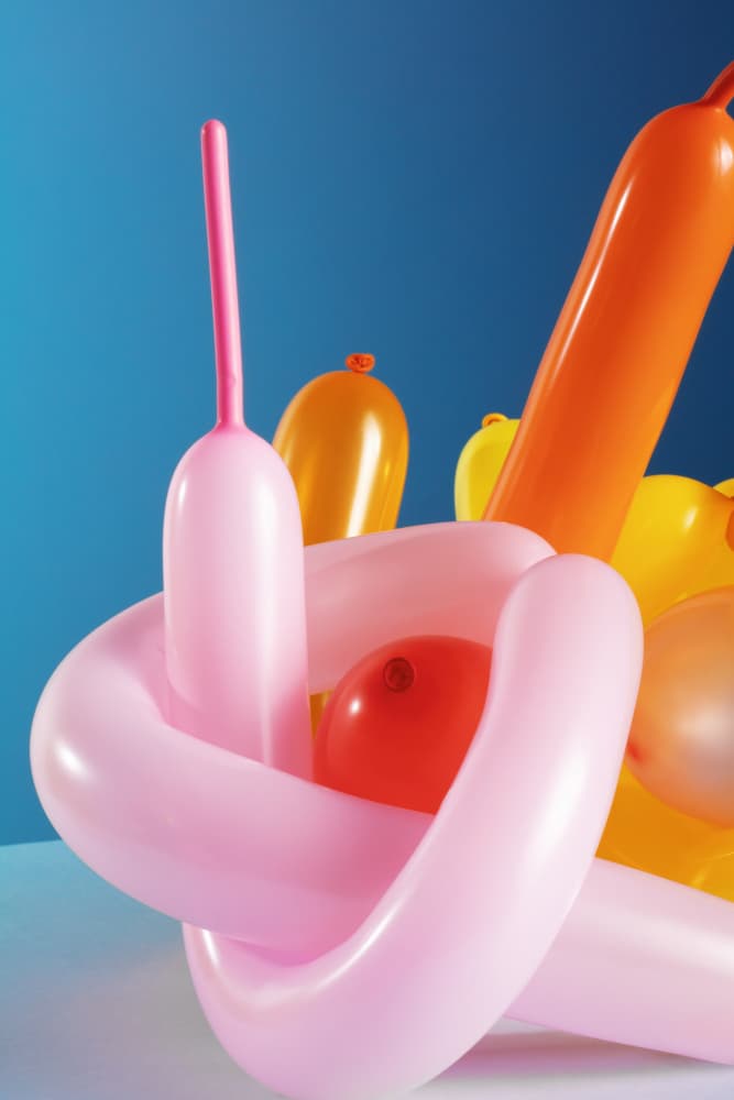 Colorful Balloon Shapes by Julia Ramiro — canvas wall art