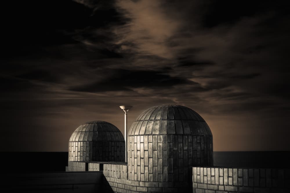 Moody Coastal Domes by Rolf Endermann — canvas wall art