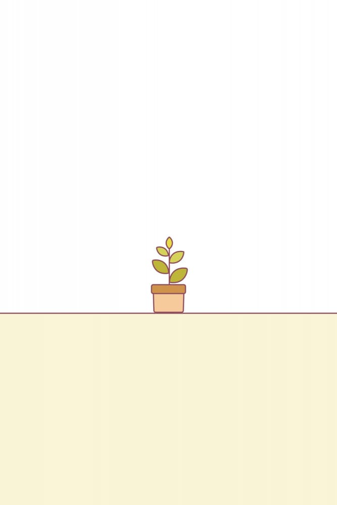 Cute Minimal Plant by Xuan Thai — canvas wall art