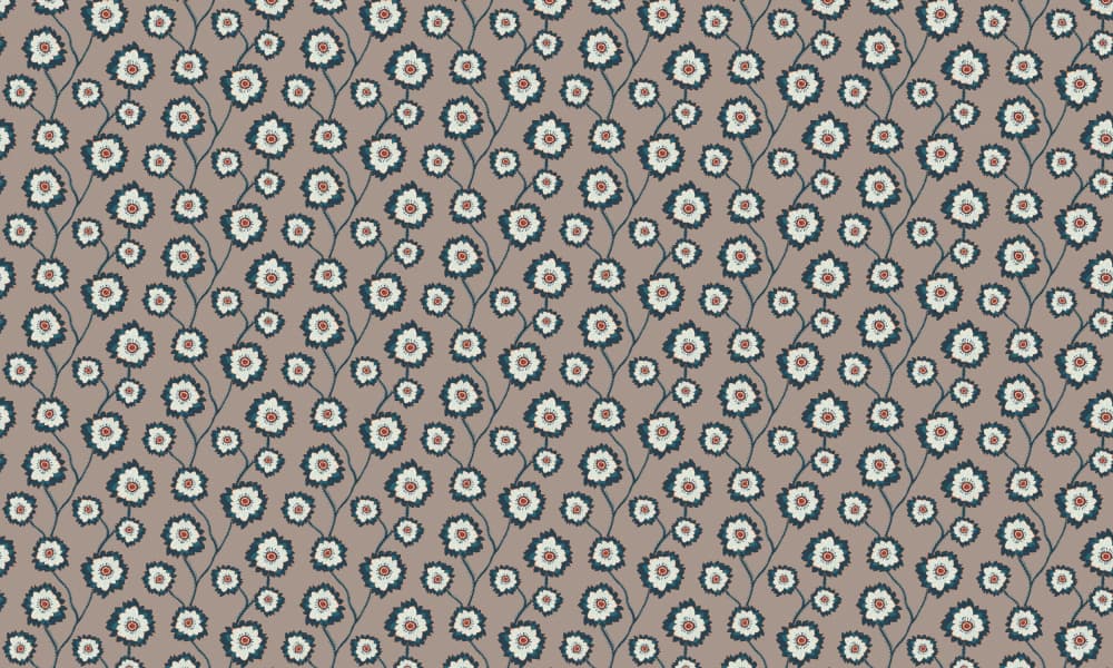 Delicate Floral Pattern by VOLHA RAMANCHUK — canvas wall art