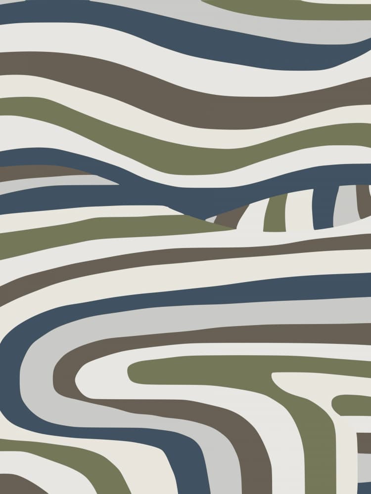 Wavy Earthy Flow by Little Dean — canvas wall art