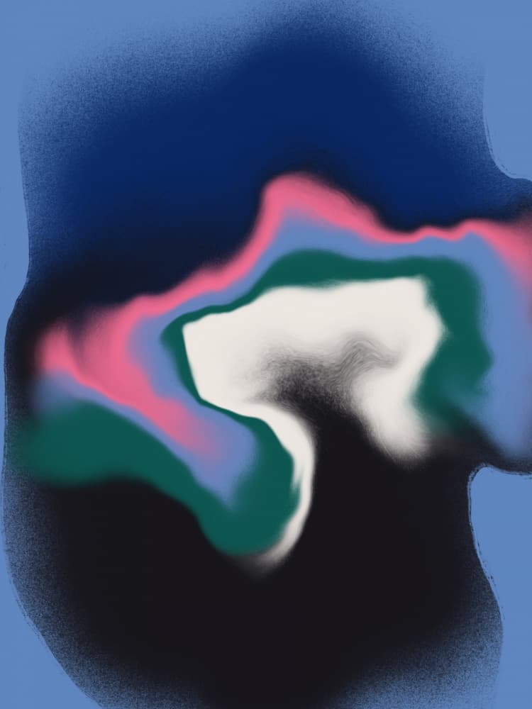 Ethereal Color Blend by Little Dean — canvas wall art