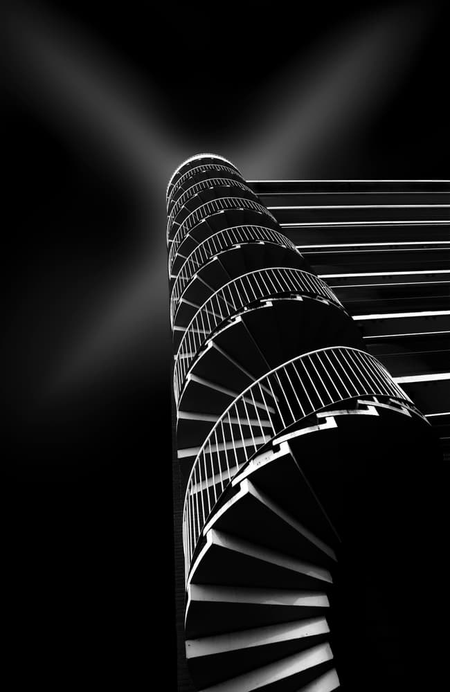 Upward Spiral Ascent by Greetje van Son — canvas wall art