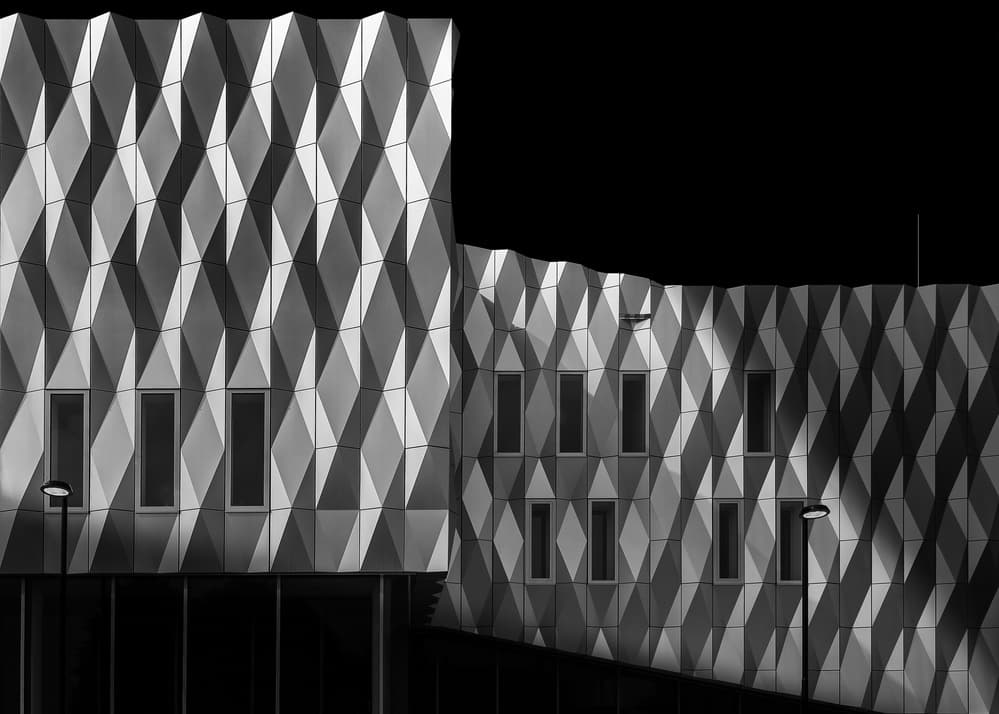 Modern Diamond Architecture by Theo Luycx — canvas wall art