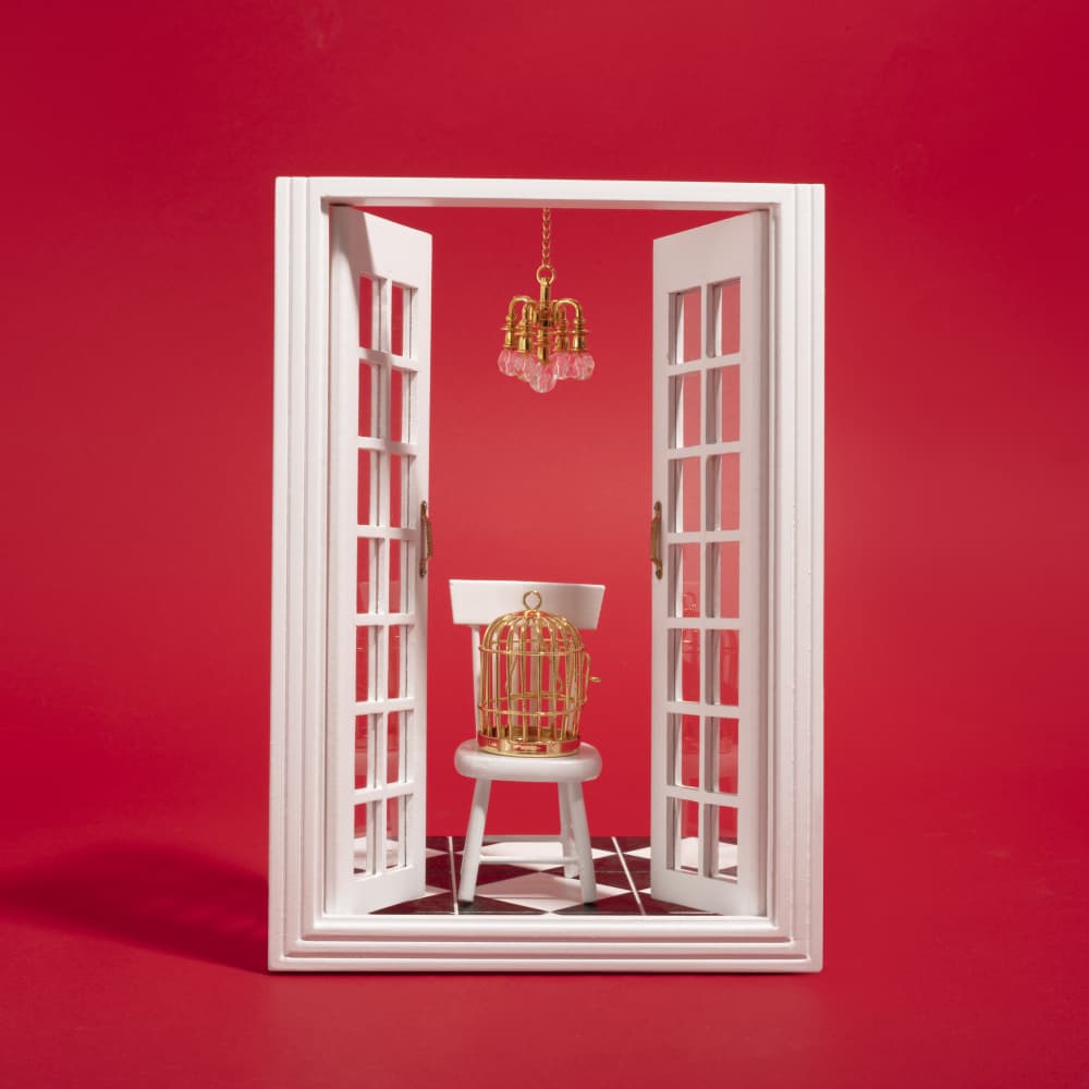 Whimsical Room Birdcage by Julia Ramiro — canvas wall art