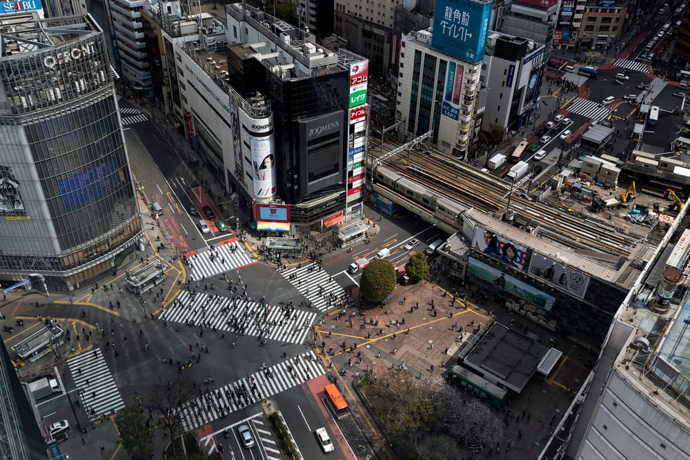 Shibuya Crossing Bustle by Lorenzo Grifantini — canvas wall art