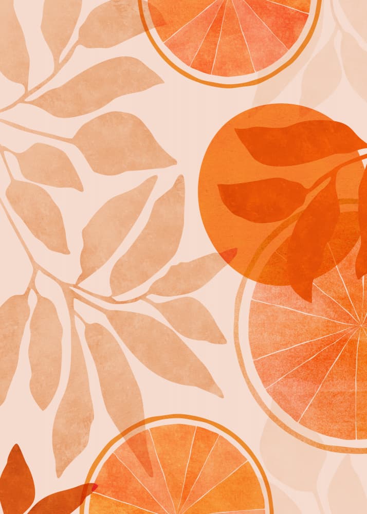 Citrus Collage 5x7 by Kristian Gallagher — canvas wall art