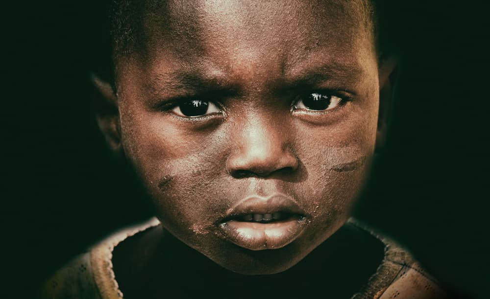 Intense African Child by Elena Molina — canvas wall art