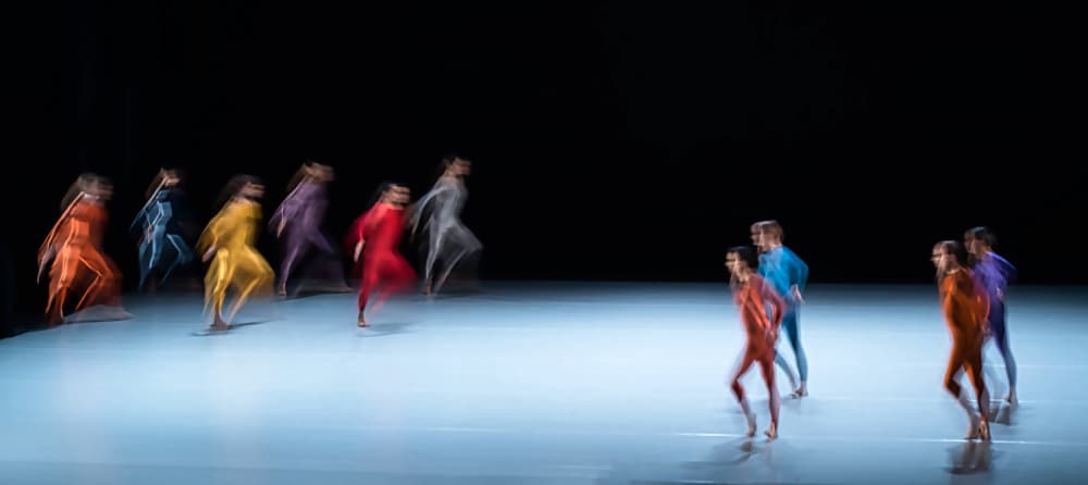 Colorful Dancers in Motion by Saskia Dingemans — canvas wall art