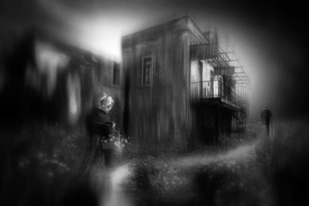 Dreamlike Old House by Charlaine Gerber — canvas wall art