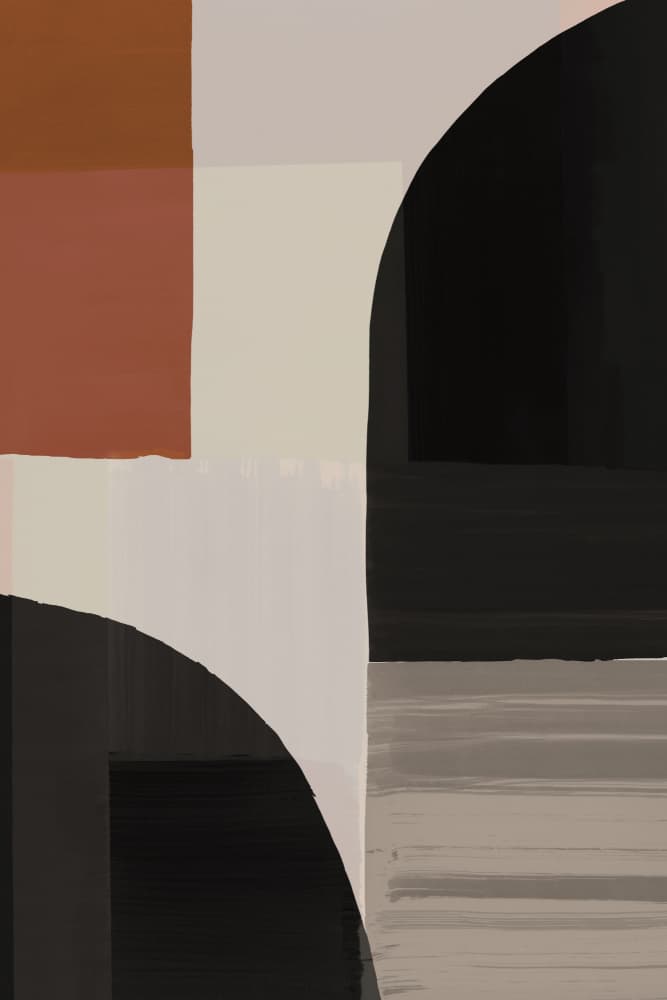 Modern Geometric Arches by cartissi — canvas wall art