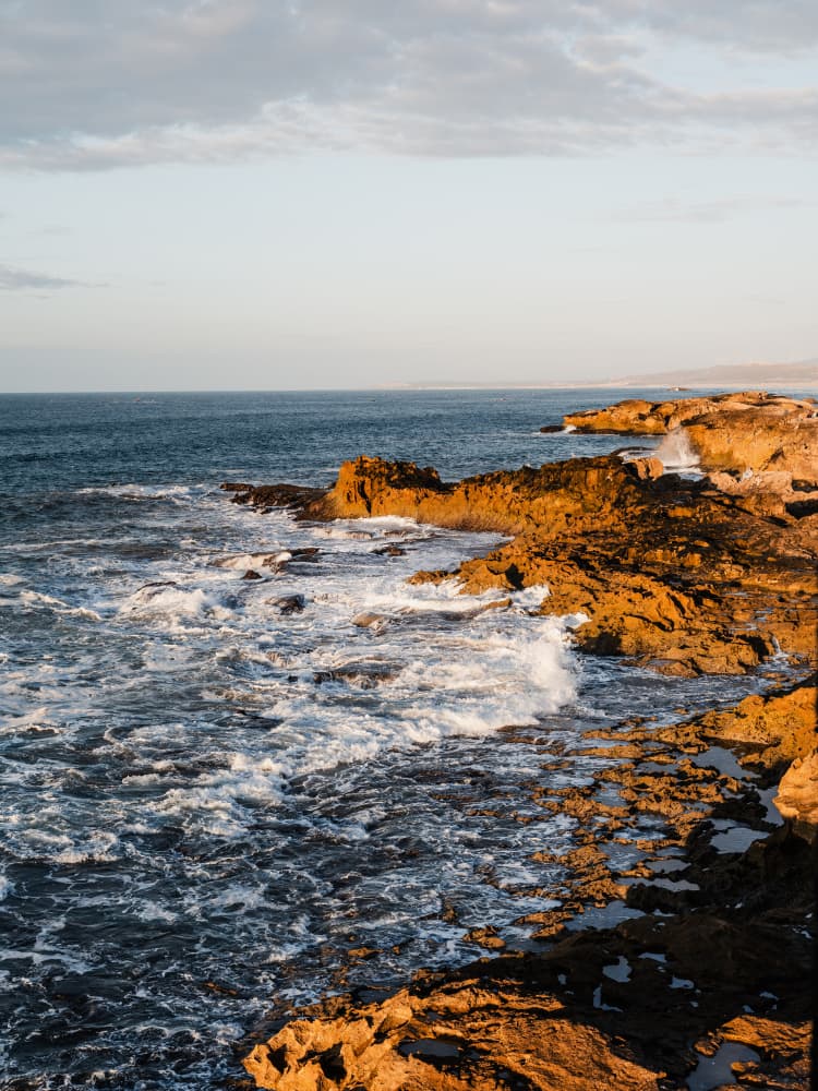 Golden Hour Ocean Waves by Photolovers — canvas wall art