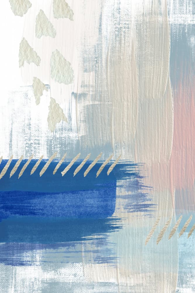 Modern Pastel Strokes by Sally Ann Moss — canvas wall art