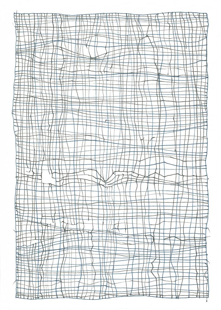 Broken Threads Doodle by Isabelle Brent — canvas wall art
