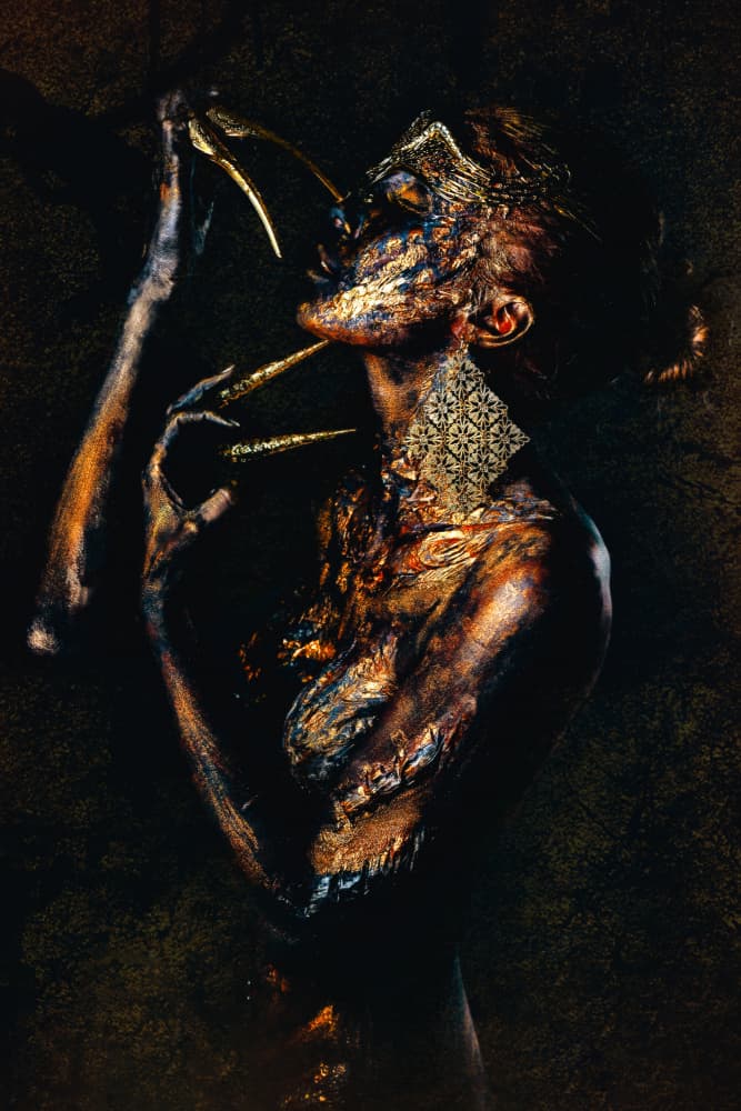 Golden Enigma by Ruslan Bolgov — canvas wall art