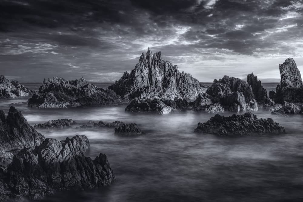 Dramatic Sea Stacks by Tiger Seo — canvas wall art