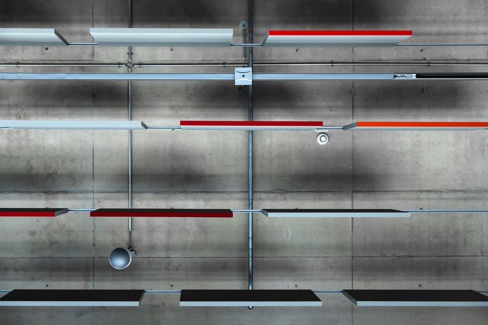 Colorful Industrial Lines by Rolf Endermann — canvas wall art