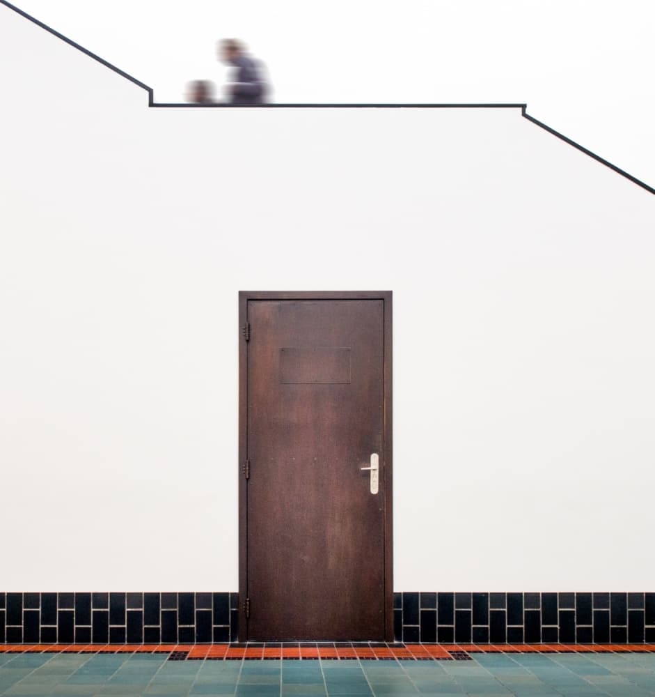 Moving Figure Doorway by Luc Vangindertael (laGrange) — canvas wall art