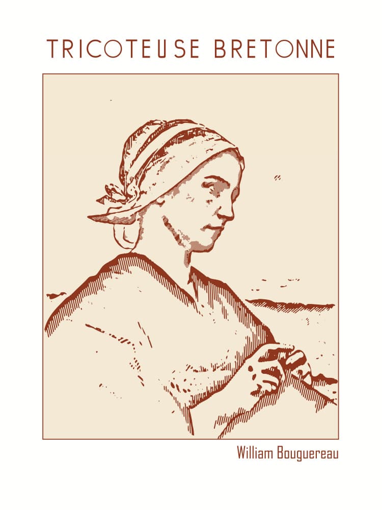 Breton Knitter Woman by Doa Project — canvas wall art