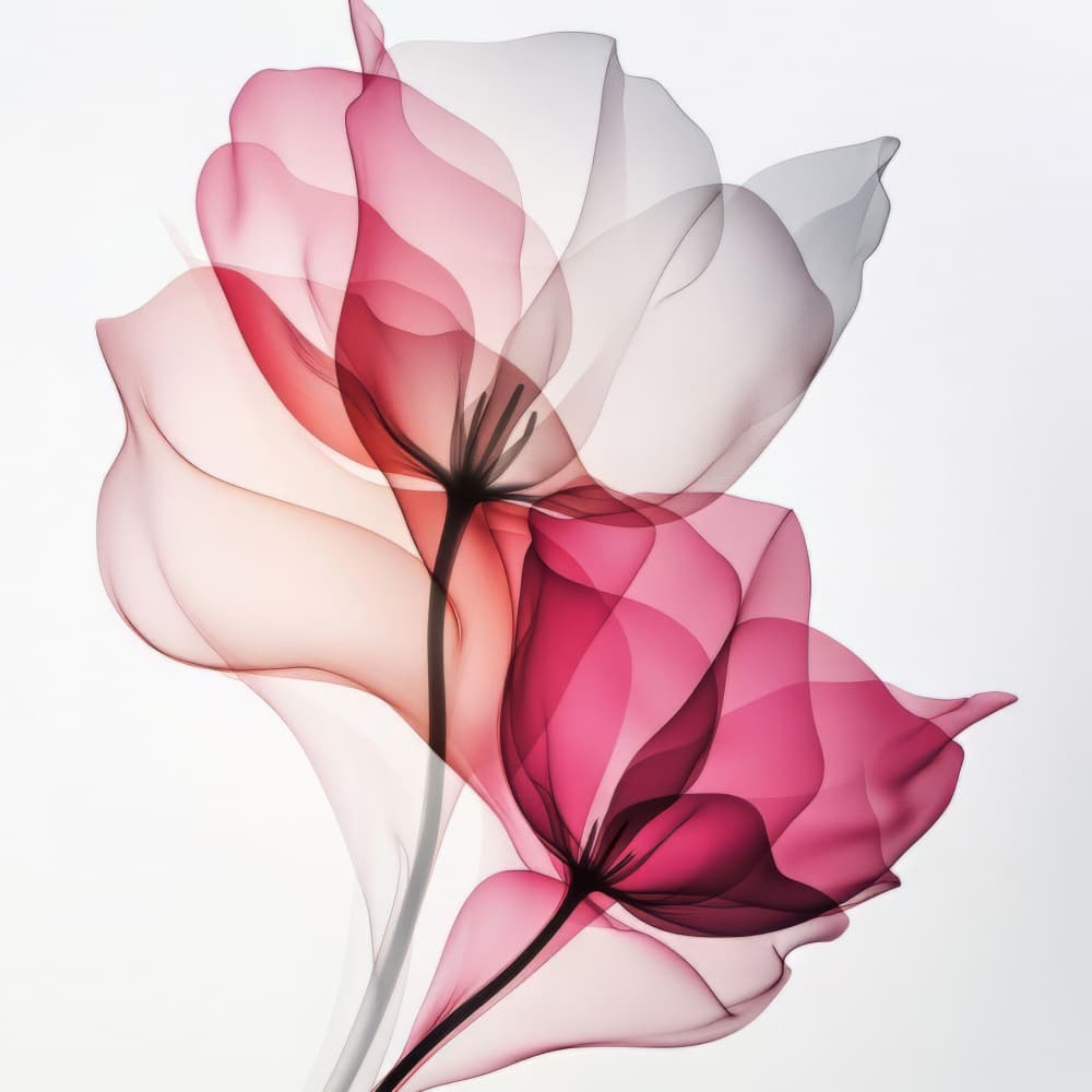 Ethereal Pink Blooms by Bilge Paksoylu — canvas wall art