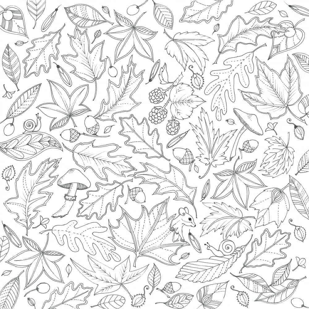 Floating Leaves by Isabelle Brent — canvas wall art