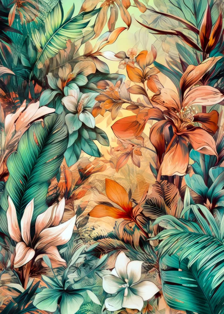 Flora Meadow (42) by Justyna Jaszke — canvas wall art