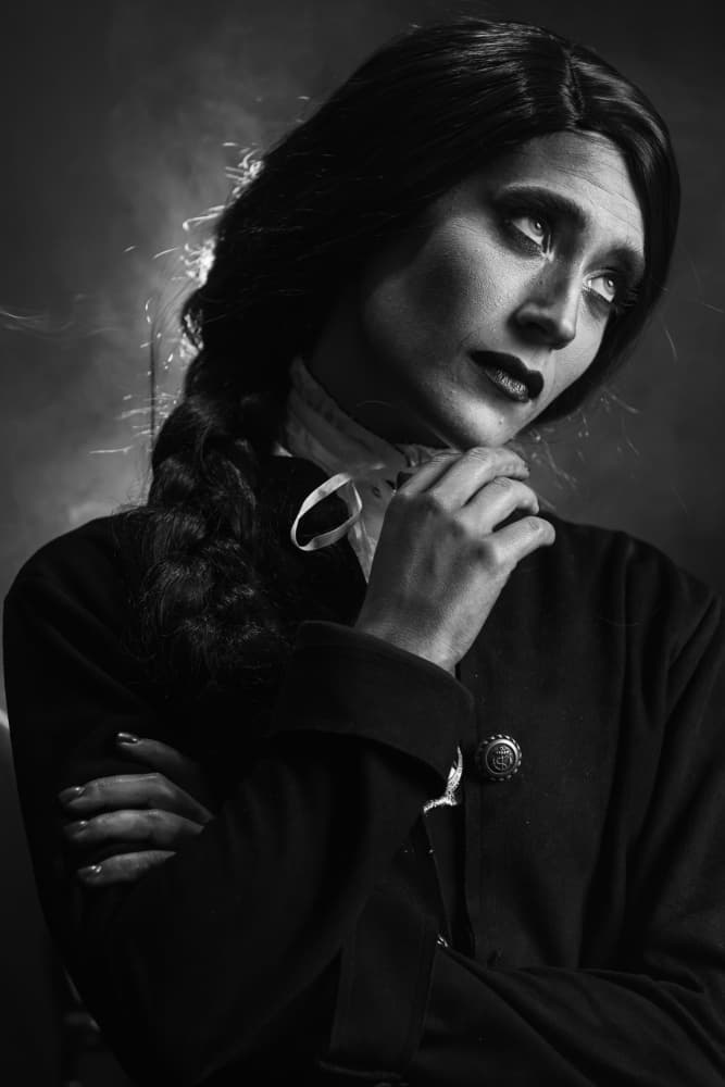 Pensive Gothic Elegance by Gila Koller — canvas wall art