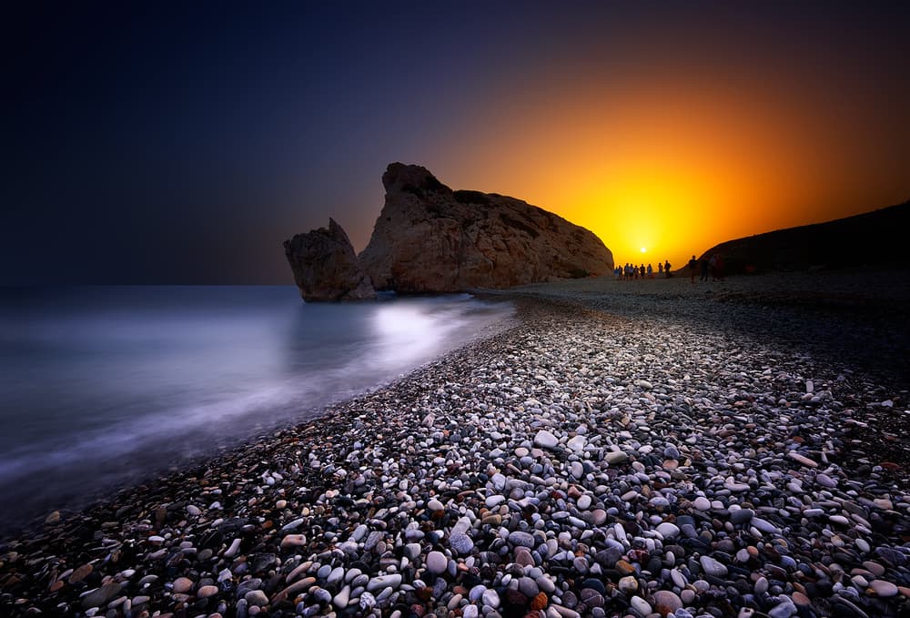 Pebble Beach Sunset by Albena Markova — canvas wall art