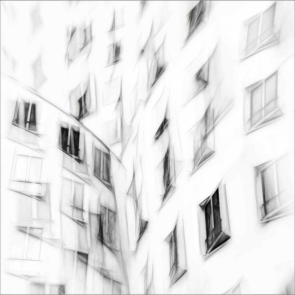 Blurred White Windows by Gilbert Claes — canvas wall art