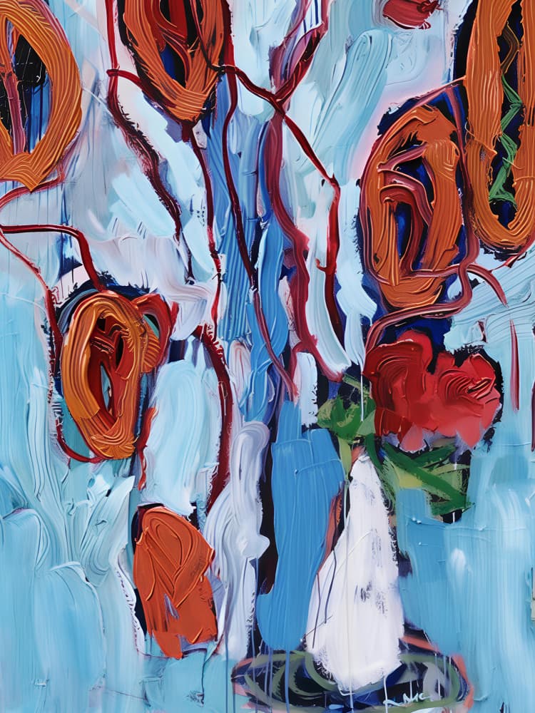 Bold Blooms Painting by Avanesova Elena — canvas wall art