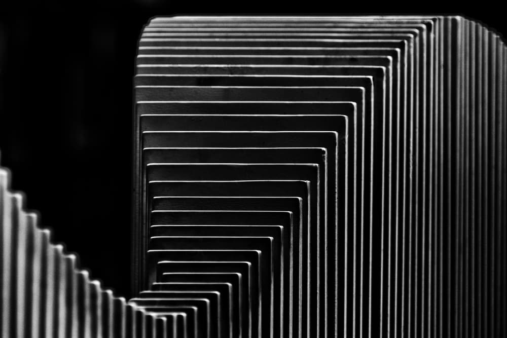 Abstract Geometric Lines by Hans-Wolfgang Hawerkamp — canvas wall art