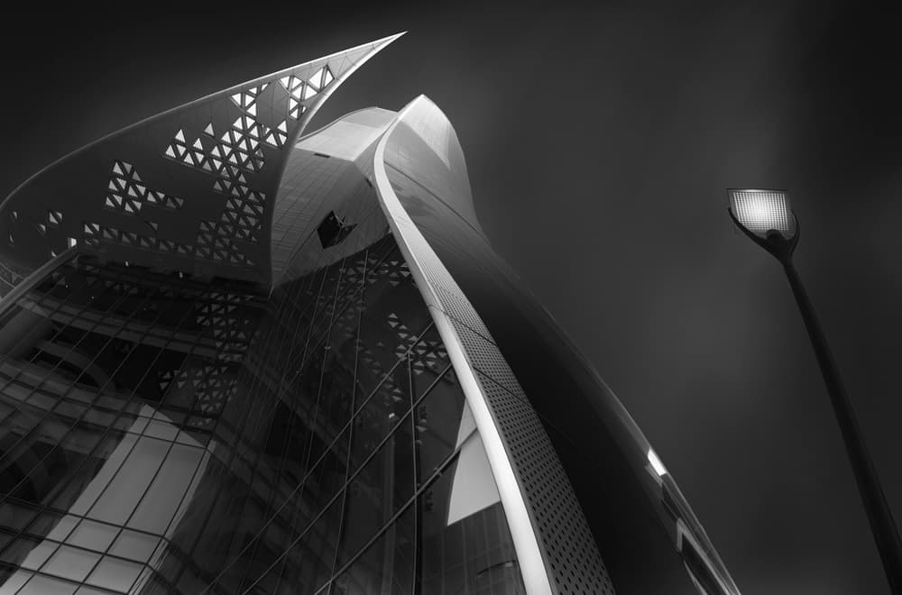 Dramatic Architectural Curves by Ahmed Thabet — canvas wall art