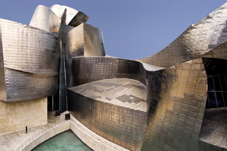 Dynamic Metallic Architecture by Linda Wride — canvas wall art