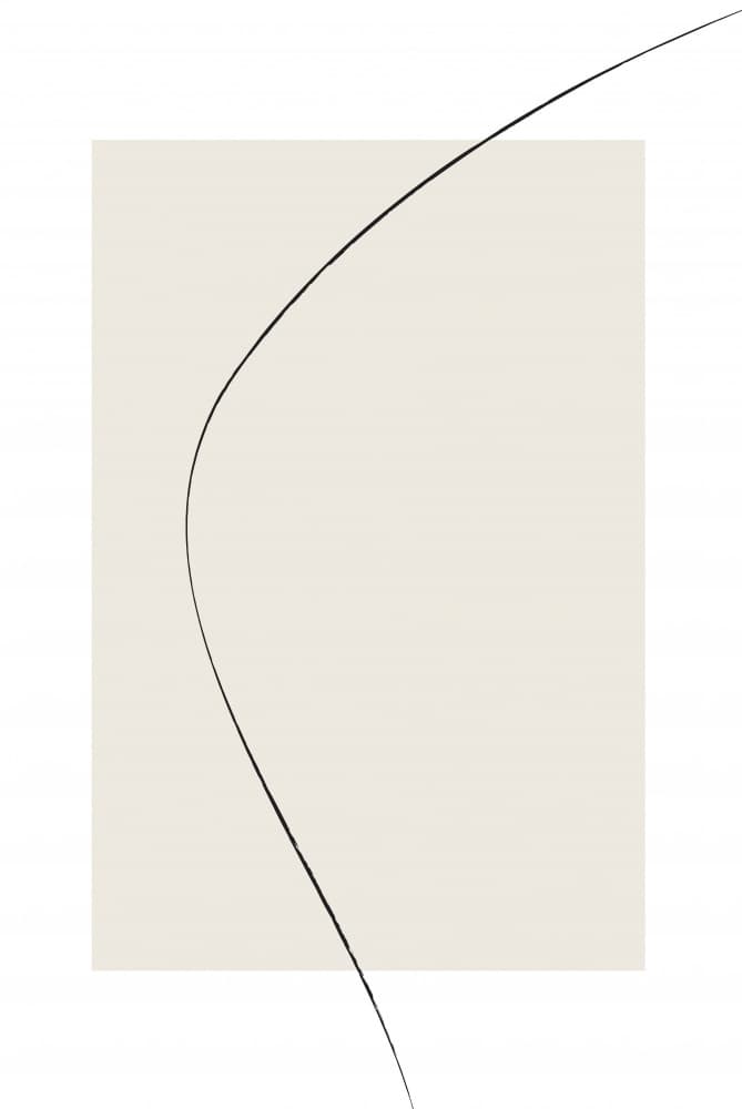 Soft Abstract Curve by Oju Design — canvas wall art
