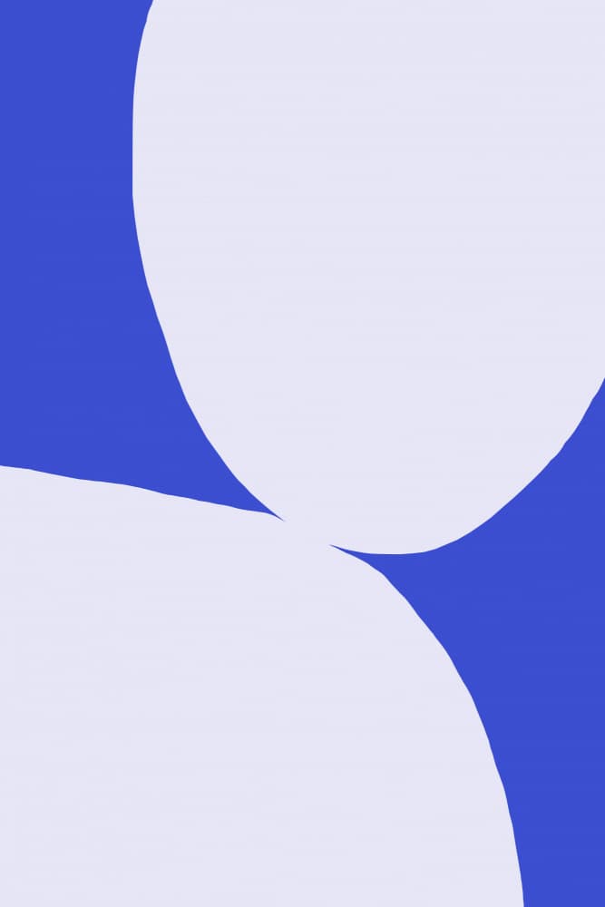 Abstract Blue Curves by Treechild — canvas wall art