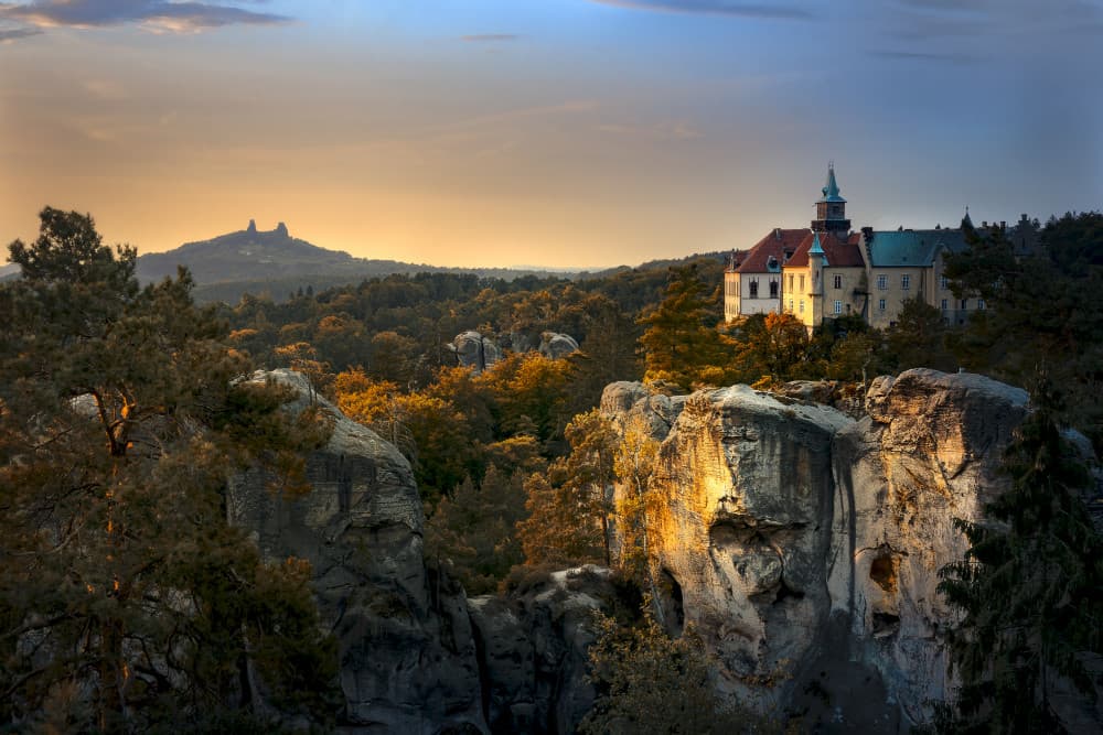 Castle in Golden Light by Martin Morávek — canvas wall art