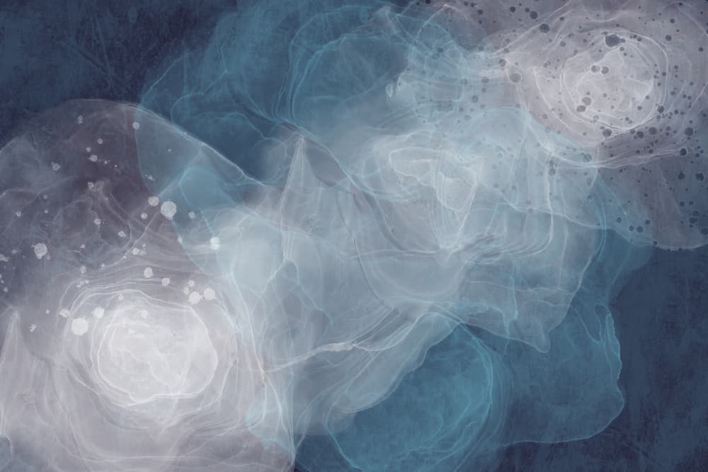 Blue Ethereal Flow by Melanie Viola — canvas wall art