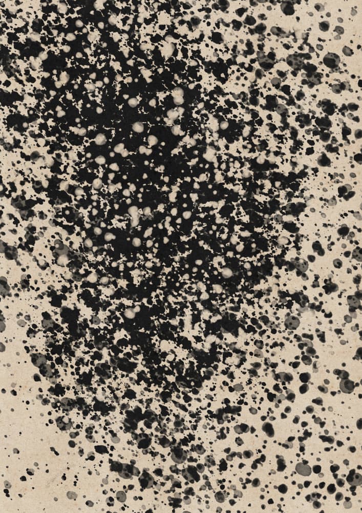 Black Ink Splatters by Nicholas — canvas wall art