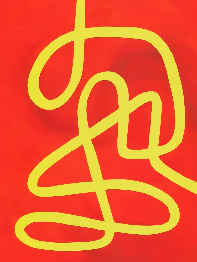 Dynamic Yellow Flow by Isabelle Brent — canvas wall art