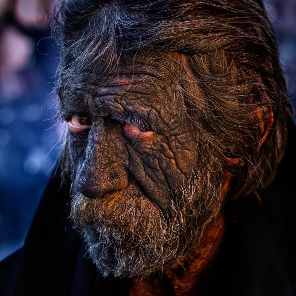 Weathered Old Man by Giovanni Cavalli — canvas wall art