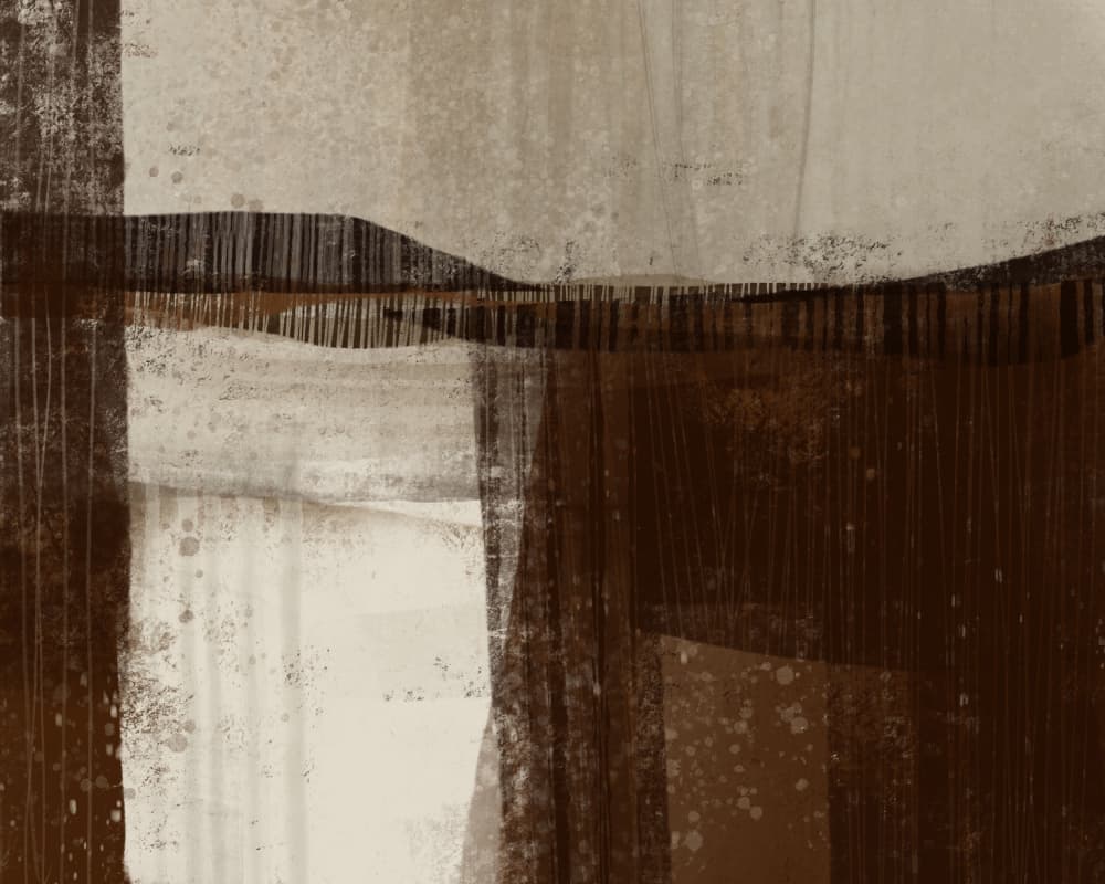 Serene Abstract Landscape by MANSI SAXENA — canvas wall art