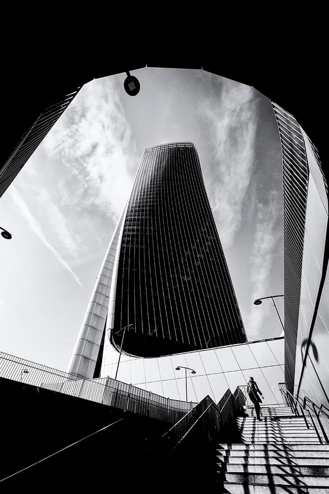 Skyscraper Shadows Ascent by Massimo Della Latta — canvas wall art